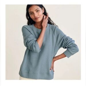 Jenni Kayne Saturday Creckneck Sweatshirt - Size Large - Patrol Green